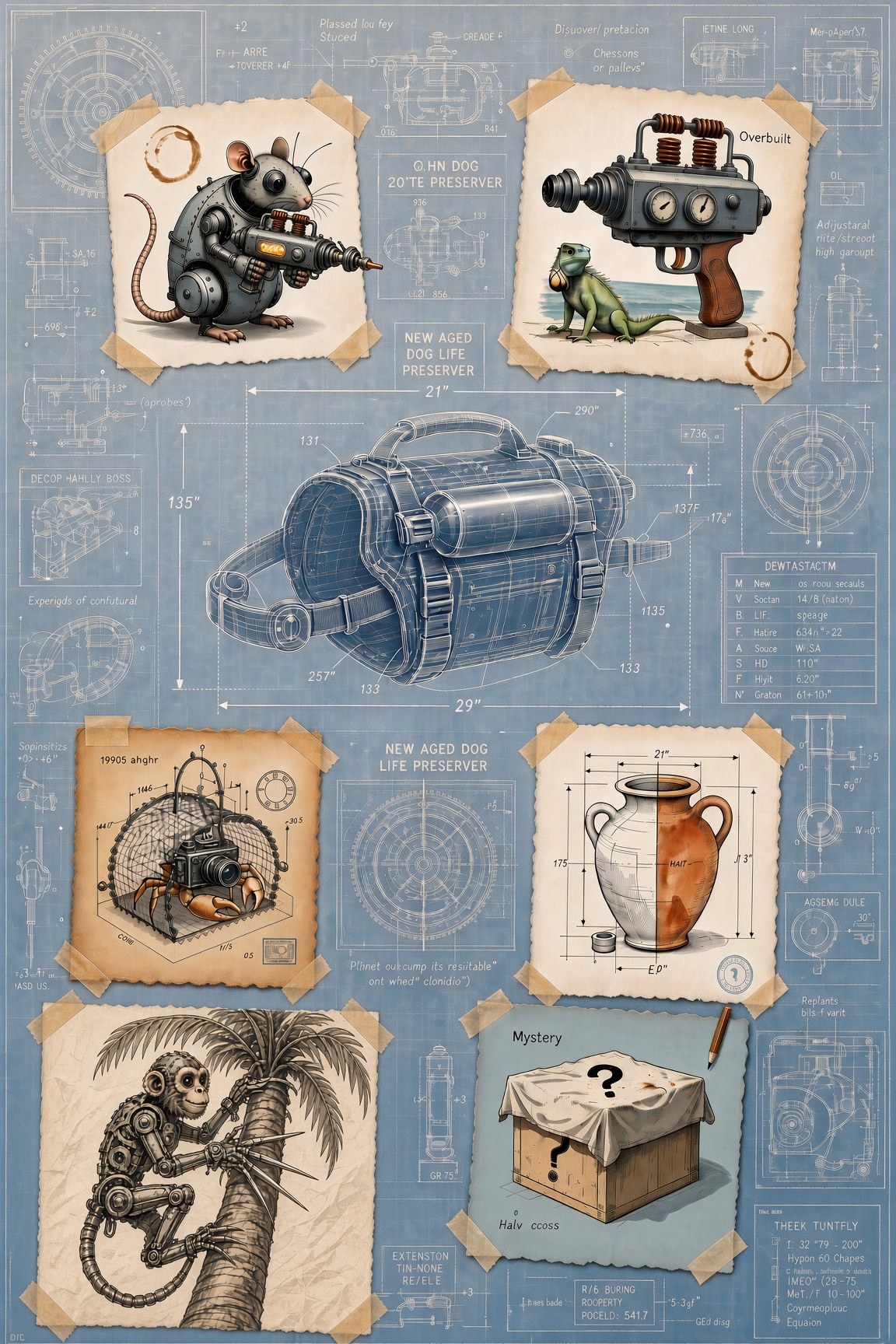 Blueprint sketches